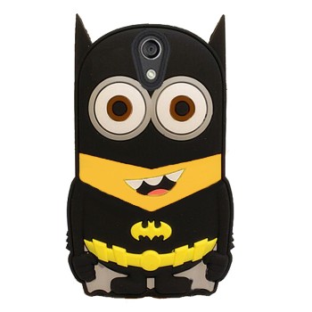 Capa Protetora Batman Minion Em Silicone Para iPhone